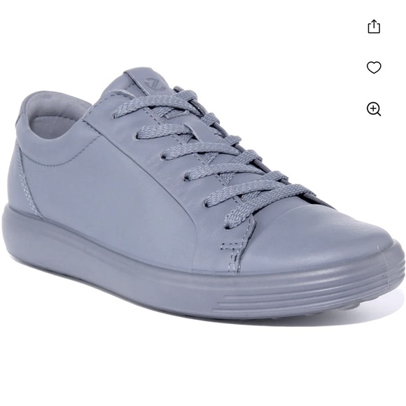 ECCO gray soft 7 sneakers monochrome 2.0 Misty leather 41 / 10 10.5 - Picture 1 of 15
